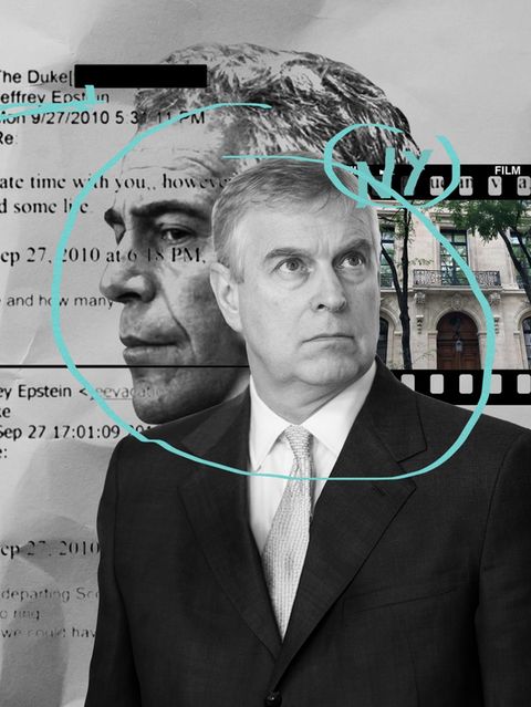 Eine Montage mit den Köpfen von Epstein und Andrew