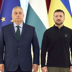 Viktor Orbán (l.) und Wolodymyr Selenskyj