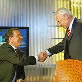 Gerhard Schröder und Edmund Stoiber, 2002