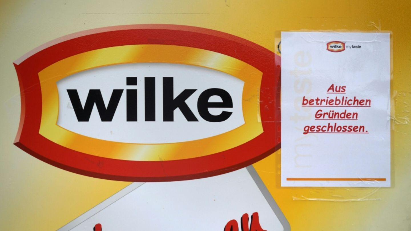 Firmenschild von Wilke im Oktober 2019