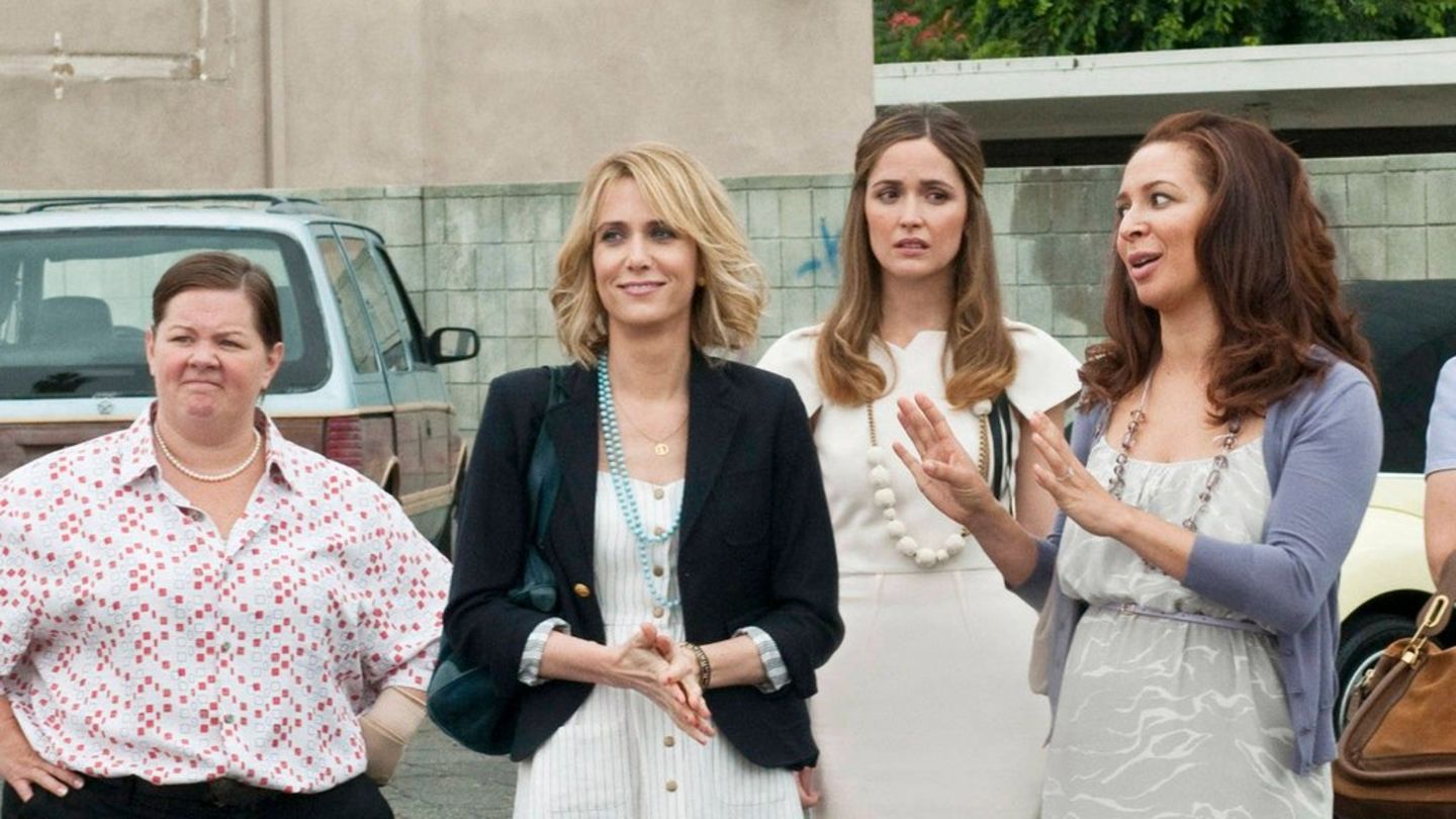 (v.l.n.r.): Melissa McCarthy, Kristen Wiig, Rose Byrne und Maya Rudolph werden bei den Oscars noch einmal für "Brautalarm" sor