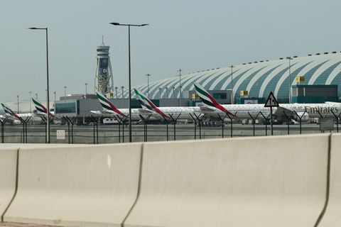 Der internationale Flughafen von Dubai