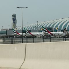 Der internationale Flughafen von Dubai