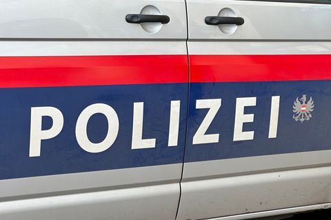 Ein Polizeiauto in Österreich