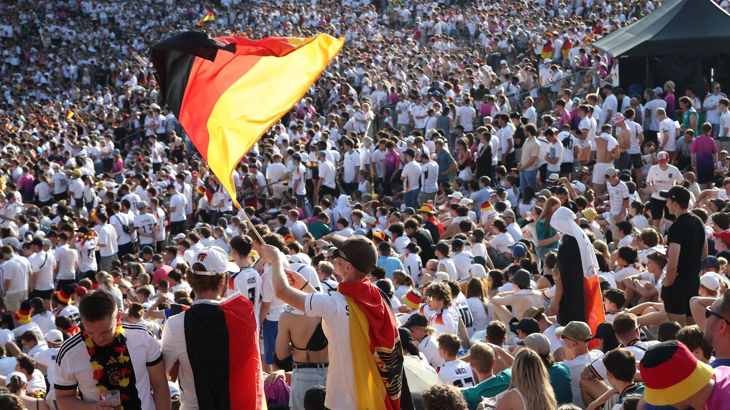 Das letzte Public Viewing im Münchner Olympiapark fand während der Heim-EM 2024 statt. (Archivbild) Foto: Karl-Josef Hildenbrand