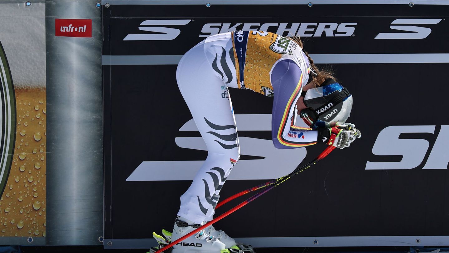 Erlebte wechselhafte Tage in Val di Fassa: Emma Aicher. Foto: Marco Trovati/AP/dpa