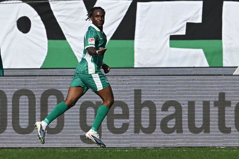 Noel Futkeu brachte Fürth in Hannover in Führung. Foto: Carmen Jaspersen/dpa
