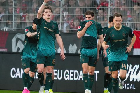 Werder ging in Halbzeit eins in Führung. Foto: Soeren Stache/dpa