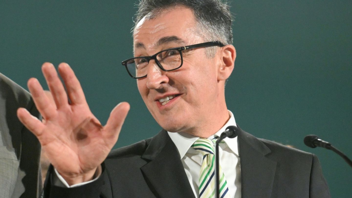 Cem Özdemir am Wahlabend in Stuttgart