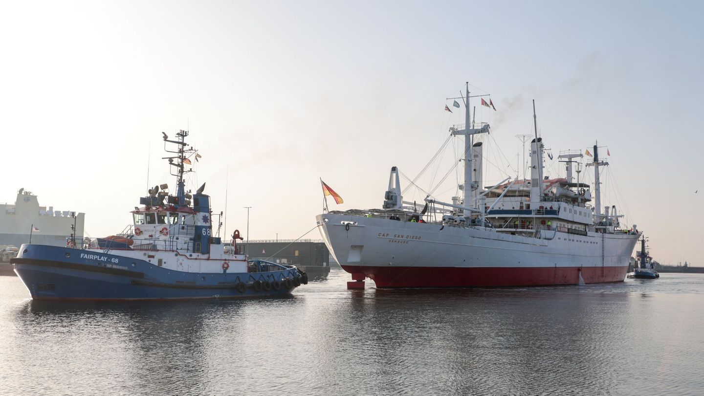 Schiffs-TÜV: Museumsschiff "Cap San Diego" wird in Werft fit gemacht