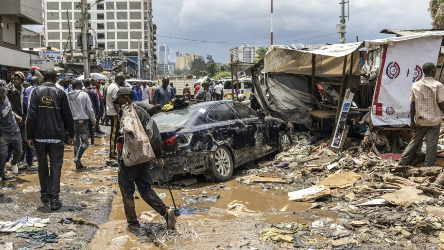 Flutschäden in Nairobi