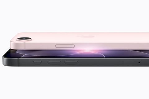 Das iPhone 17e gibt es in Schwarz, Weiß und Hellrosa.