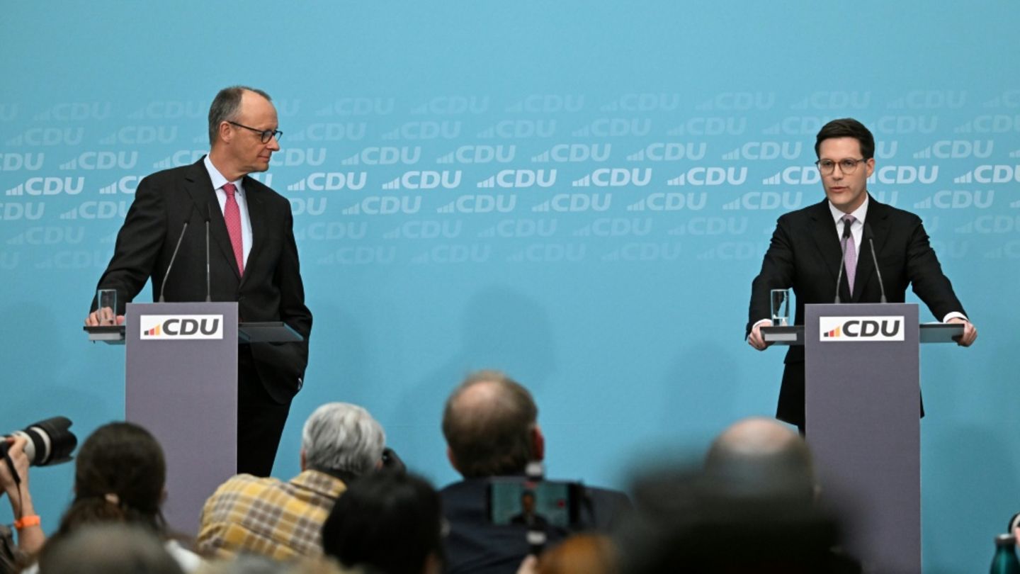 Merz und Hagel in Berlin