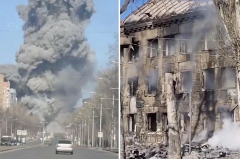 Explosion direkt neben Wohngebiet.