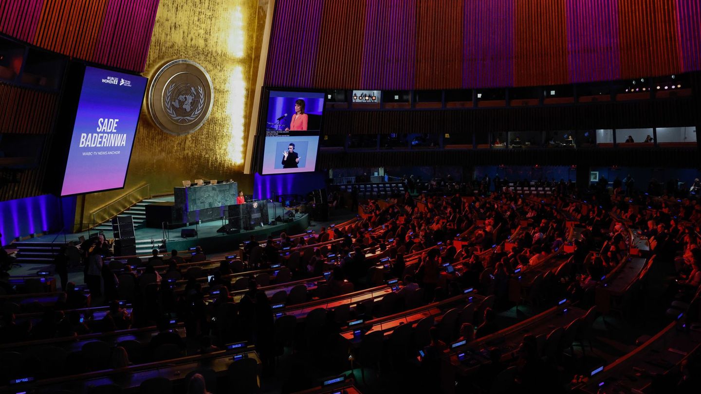 Die Staatenvertreter beim Weltfrauentag der Vereinten Nationen