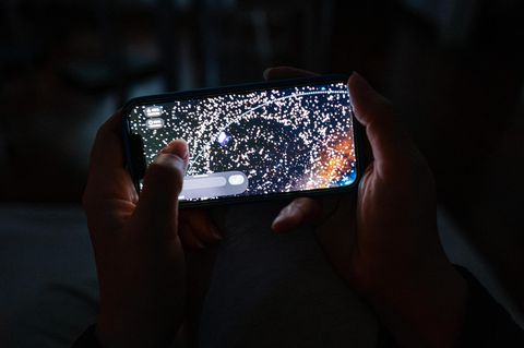 Weltraummüll am Handy