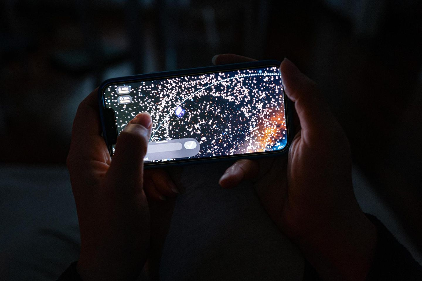 Weltraummüll am Handy