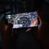 Weltraummüll am Handy