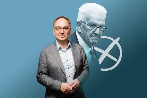 Winfried Kretschmann im Hintergrund von Nico Fried