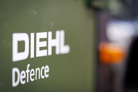 Das Logo von Diehl Defence. Der deutsche Hersteller darf mit dem norwegischen Rüstungsunternehmen Nammo zusammenarbeiten, um in