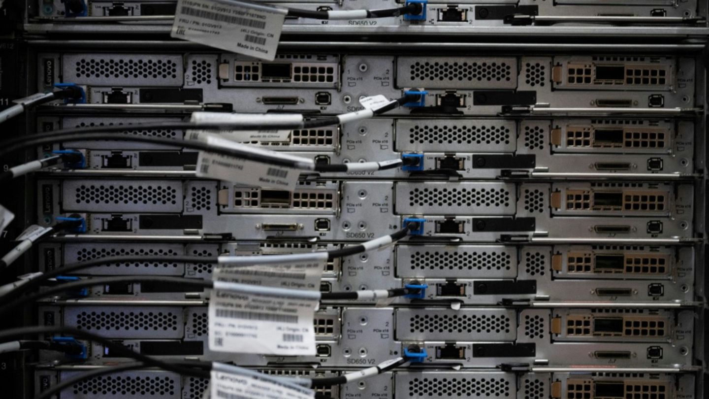 Computerserver in Rechenzentrum