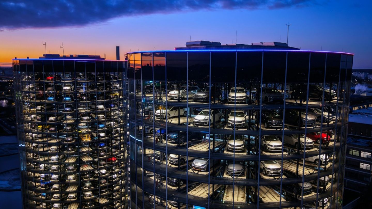 Autotürme von Volkswagen in Wolfsburg