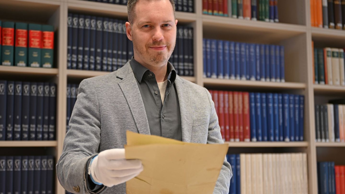 Thomas Grunewald, Leiter des Studienzentrums August Hermann Francke, betont die Wichtigkeit des Nachlasses für die Stadt Halle u