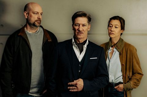 „Polizeiruf 110“ aus München: Kommissar Dennis Eden (Stephan Zinner), Rechtsanwalt August Schellenberg (Tobias Moretti) und Kommissarin Cris Blohm (Johanna Wokalek).