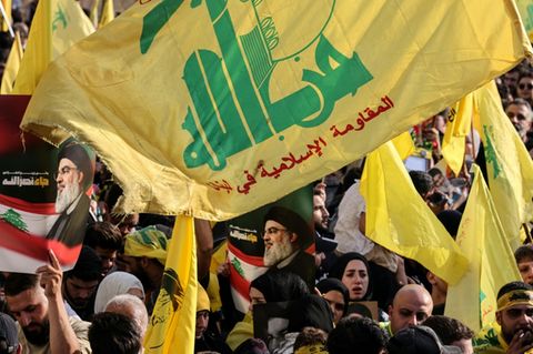 Demonstration von Hisbollah-Anhängern im Libanon
