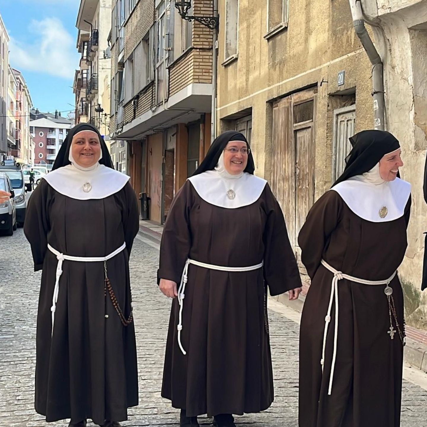 Drei der insgesamt sieben rebellischen Nonnen in Spanien