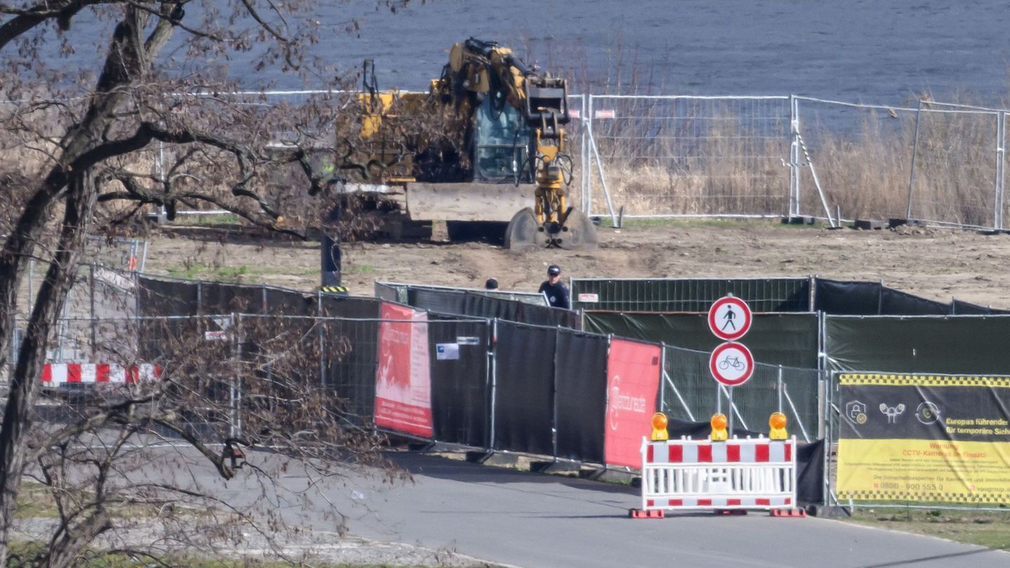 Die Weltkriegsbombe in Dresden wurde erfolgreich entschärft. Foto: Robert Michael/dpa