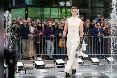 Souverän beim Walk vor Publikum: Model Luis aus Hamburg.