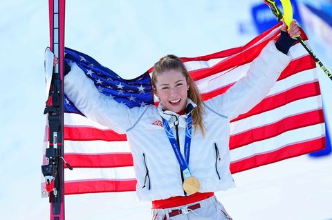 Der erlösende Erfolg: Mikaela Shiffrin holt sich Gold im Slalom bei den Olympischen Winterspielen. (Archivbild) Foto: Michael Ka