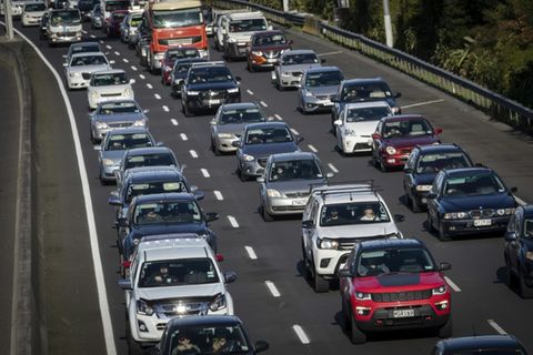 Autoverkehr in Auckland