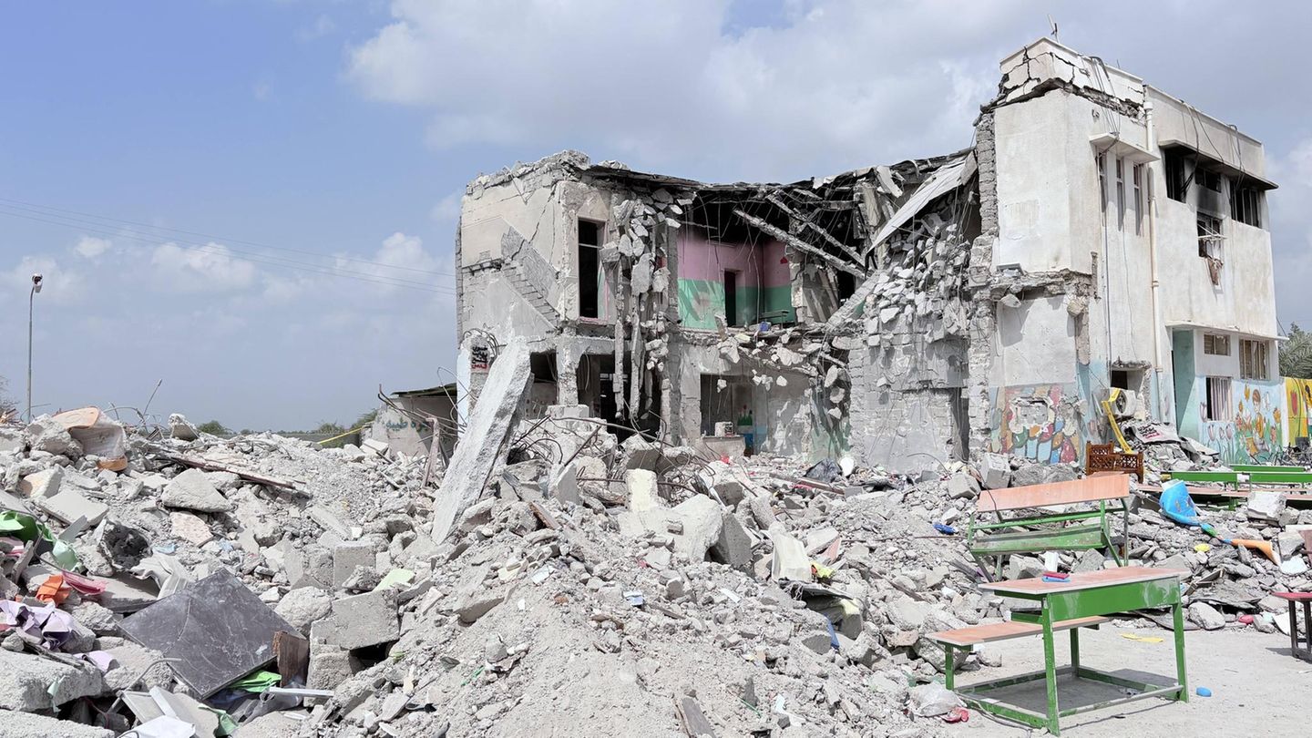 Zerstörte Mädchenschule im Iran