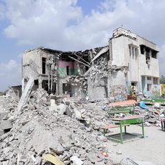 Zerstörte Mädchenschule im Iran