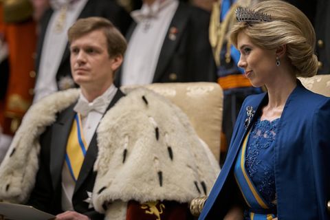 Willem-Alexander (Martijn Lakemeier) und Máxima (Delfina Chaves).