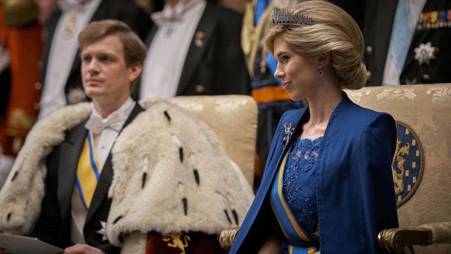 Willem-Alexander (Martijn Lakemeier) und Máxima (Delfina Chaves).
