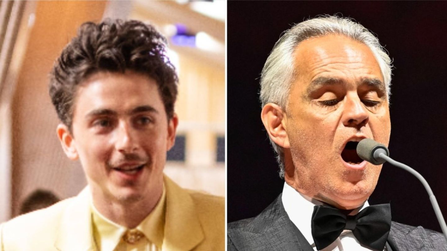Timothée Chalamet (l.) hält Oper und Ballett im Gegensatz zu Andrea Bocelli für überholt.