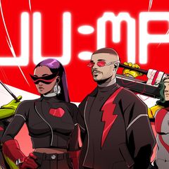 Das Titelbild des Songs “Jump“ zeigt die Künstler J Balvin und Amber Mark als animierte Versionen