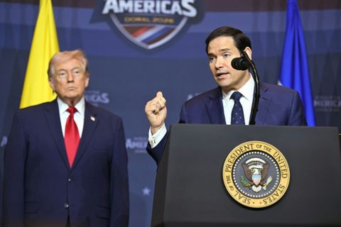 Rubio (re.) mit Trump in Florida