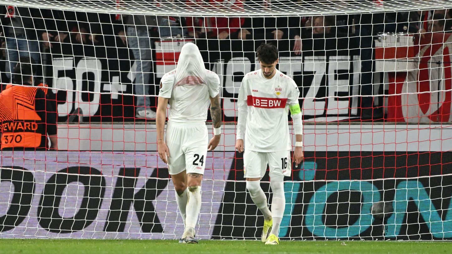 Zwei Gegentore binnen sechs Minuten schockten den VfB. Foto: Marijan Murat/dpa