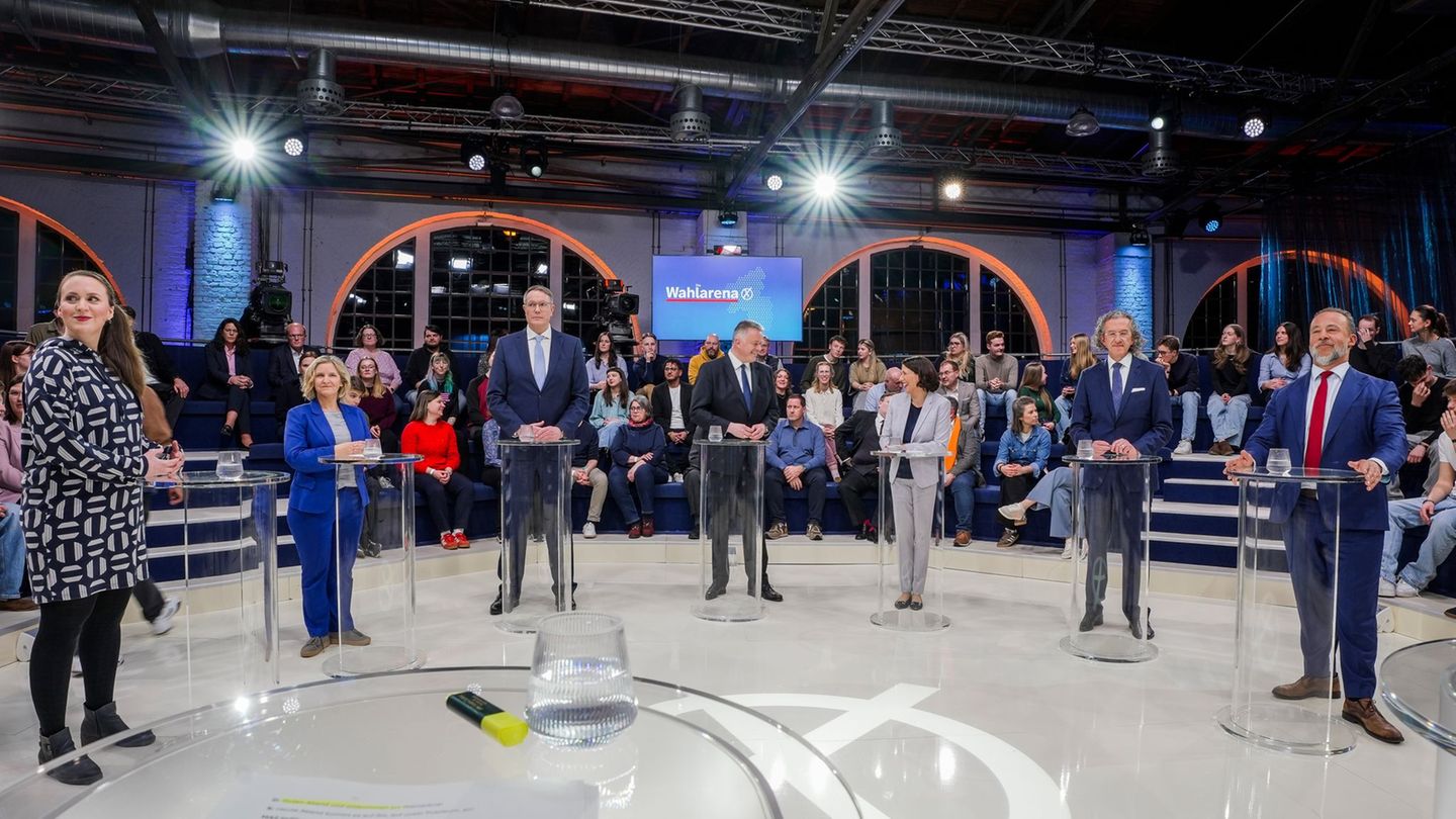 Vor der Landtagswahl: Kandidaten liefern sich in SWR-"Wahlarena" Schlagabtausch