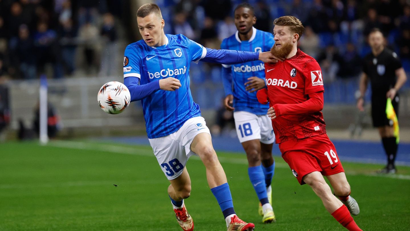 Europa League: Viertelfinal-Traum wackelt: SC Freiburg verliert in Genk