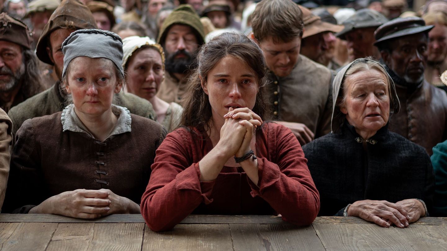 Für ihre Rolle in "Hamnet" hat Jessie Buckley (Mitte) ihren Oscar nach Meinung vieler Experten fast sicher.
