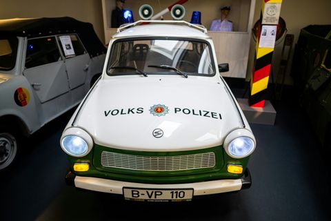 Trabant der DDR-Volkspolizei in Museum