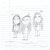 Zeichnung von drei Frauen von Mia Valentina Paz Faria