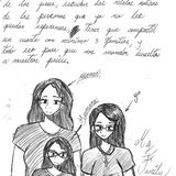 Brief auf Spanisch und Zeichnung von Ender