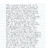 Breif von Ariana auf englisch