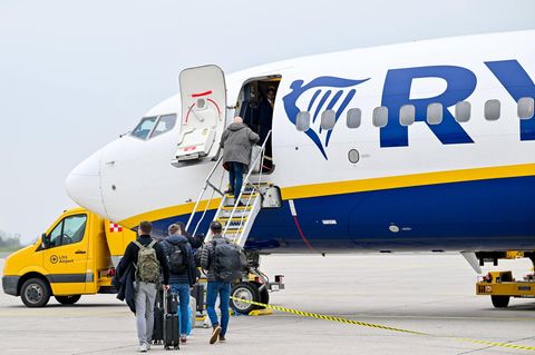 Ryanair Boeing in Linz